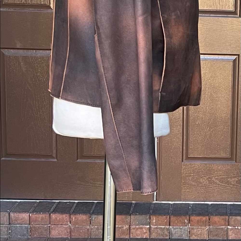 Maddox Zip Front Leather Jacket - image 3